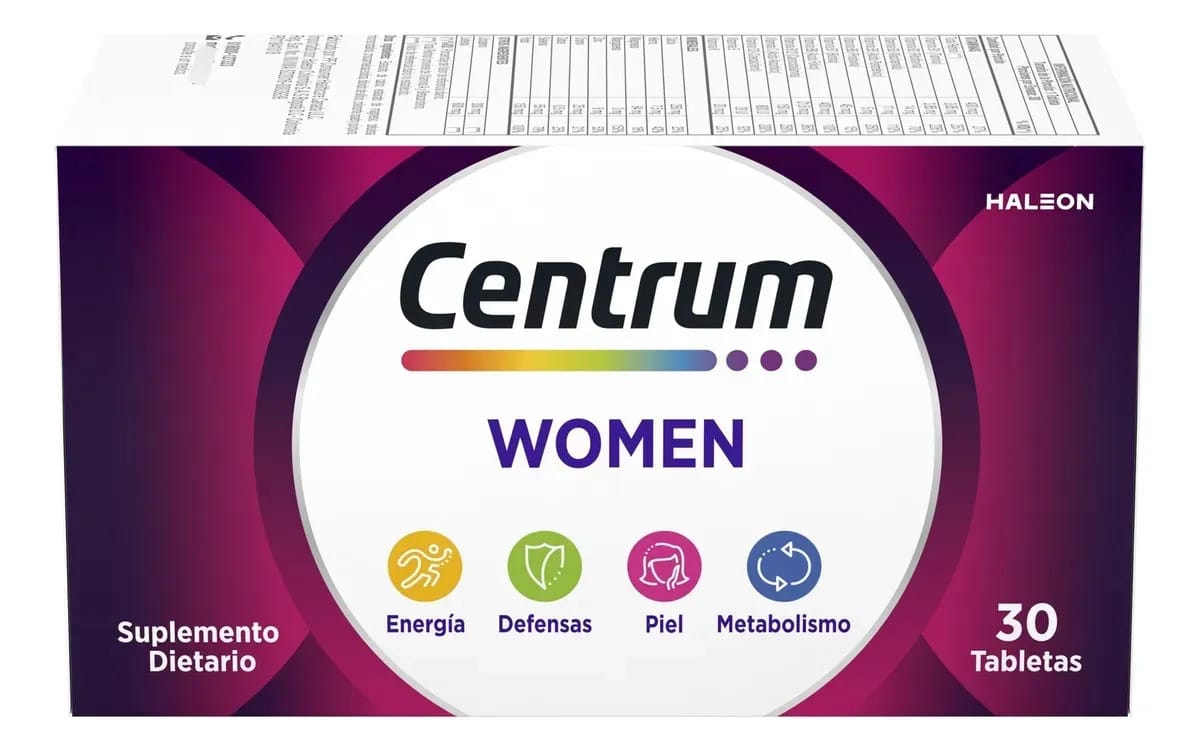 Suplemento multivitamínico Centrum Women 30 Un em comprimidos