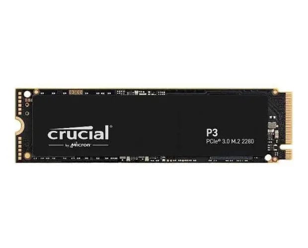 Unidade sólida SSD Crucial P3 de 4 TB preta M2 CT4000P3ssd8