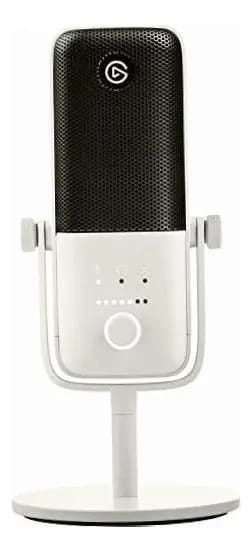 Microfone Condensador USB Elgato Wave:3 Branco para Estúdio e Gamer