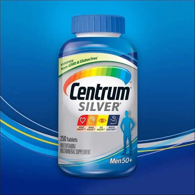 Centrum Silver Suplemento Vitaminico - Men 50+ 250 Tabletes