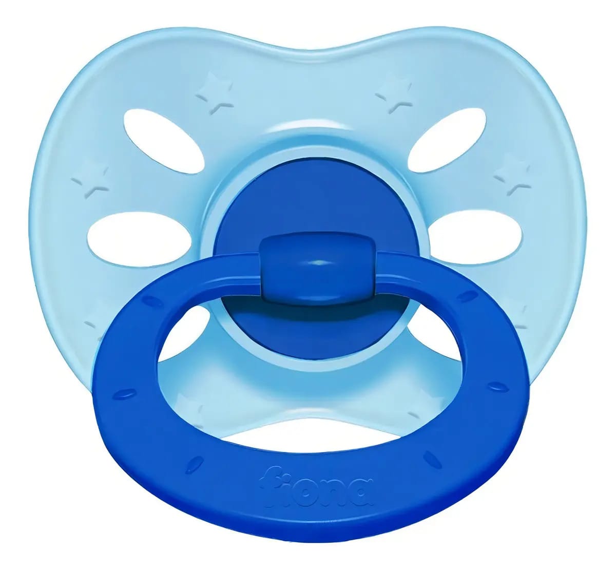 Chupeta Lillo Silicone Redondo Azul +6 Meses Bico Ortodôntico