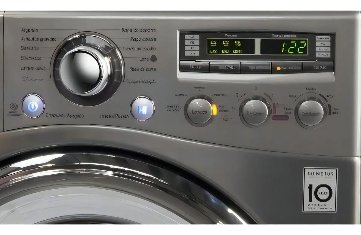 Máquina de lavar automática LG hasta 10.5kg