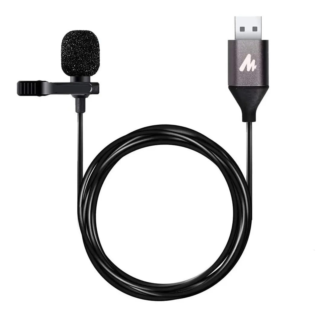 Microfone USB Corbatero Lavalier Maono Au-UL10 Omni