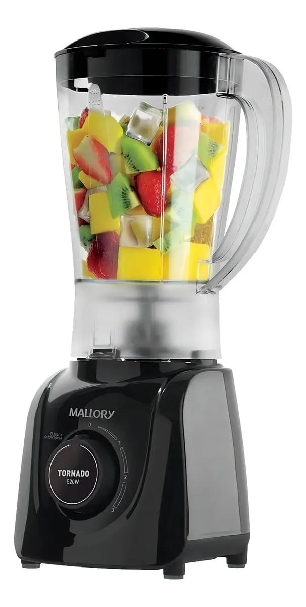 Liquidificador Tornado 2,1 Litros 520w Preto Mallory