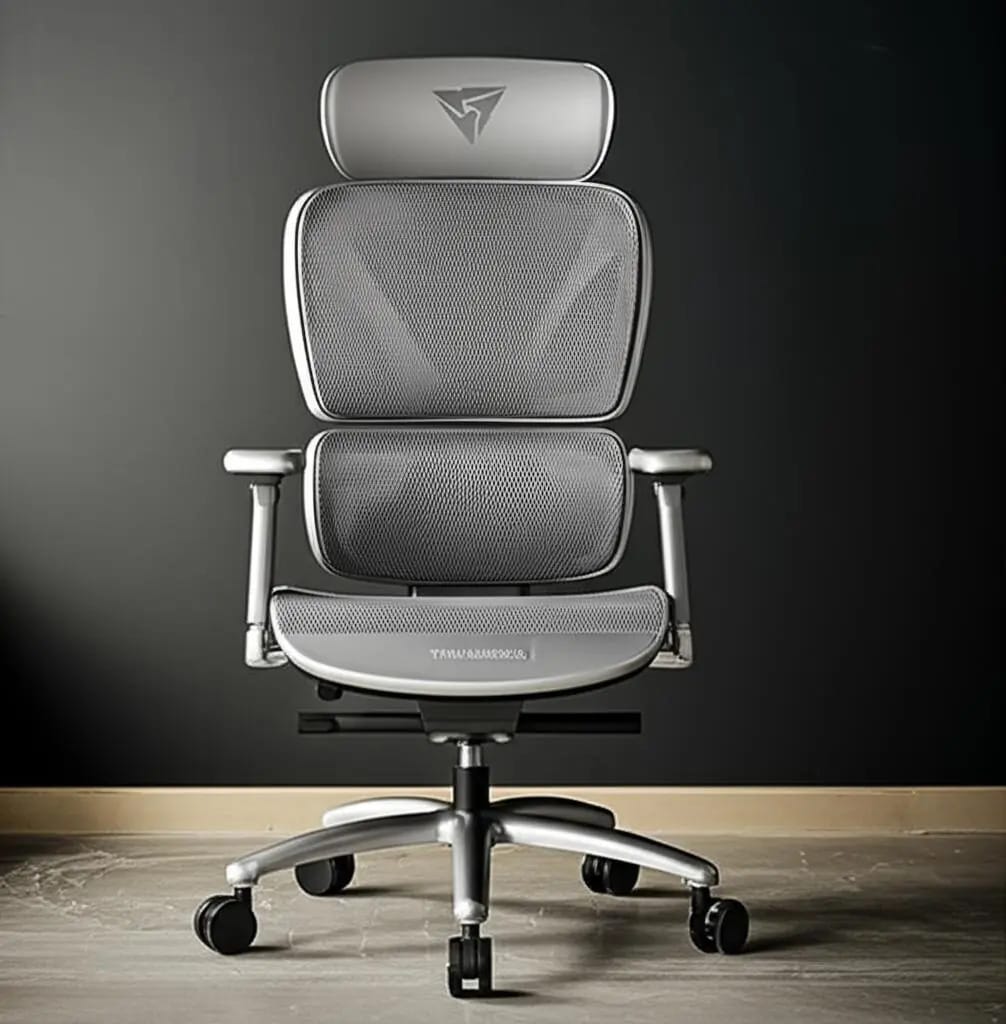 Cadeira Ergonômica De Escritório Thunderx3 Xtc Mesh Cinza