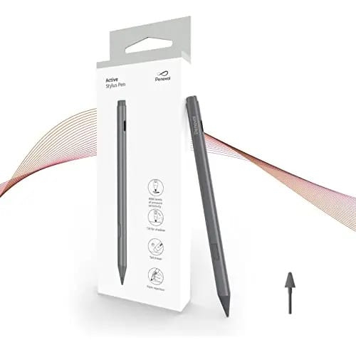Caneta capacitiva Penoval para Surface Pro, Mpen4.0, Palm Reject, Glue Eraser compatível com Microsoft Surface Pro 3/4/5/6/7 Go Go2 Go3, Surface Book/Laptop/Studio/Surface Duo 2 e Windows