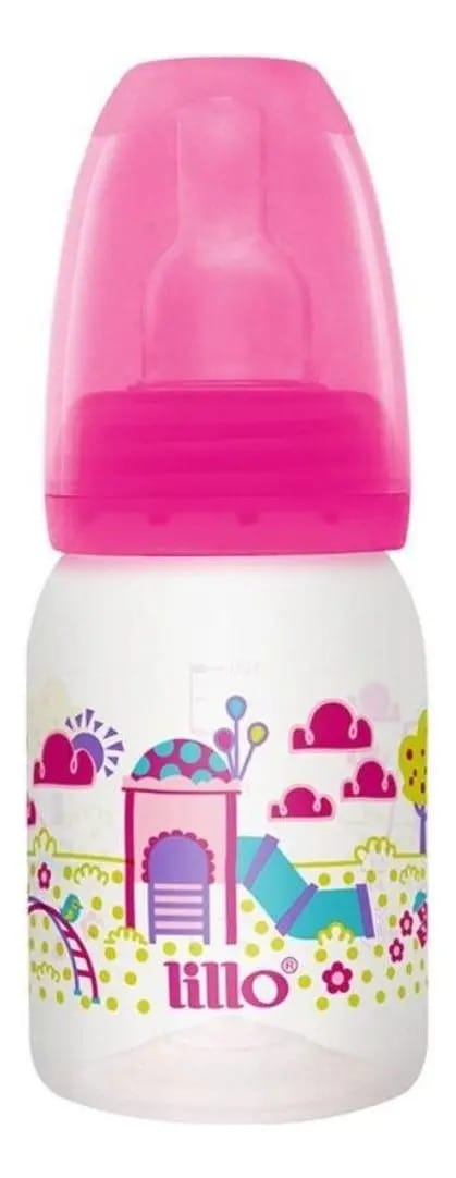 Mamadeira Divertida 120 Ml Tam. Universal Rosa - Lillo