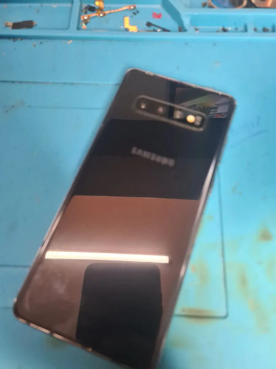 Samsung Galaxy S10 Plus Placa Queimada Cor Preto
