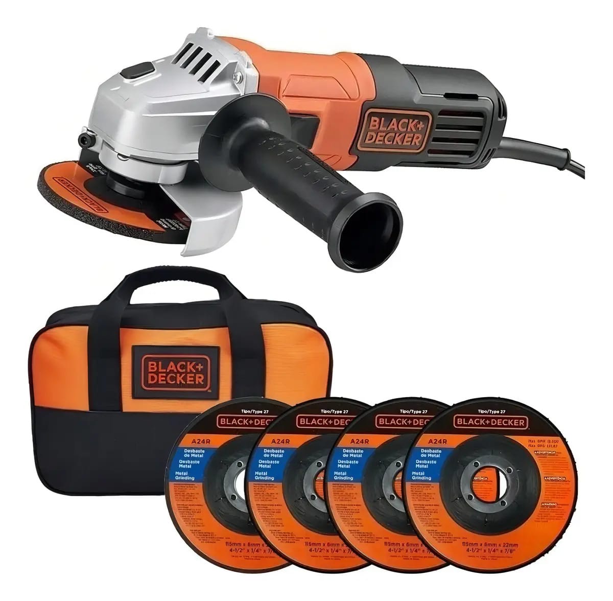 Esmerilhadeira Black+decker 650w + 4 Discos + Bolsa G650k5