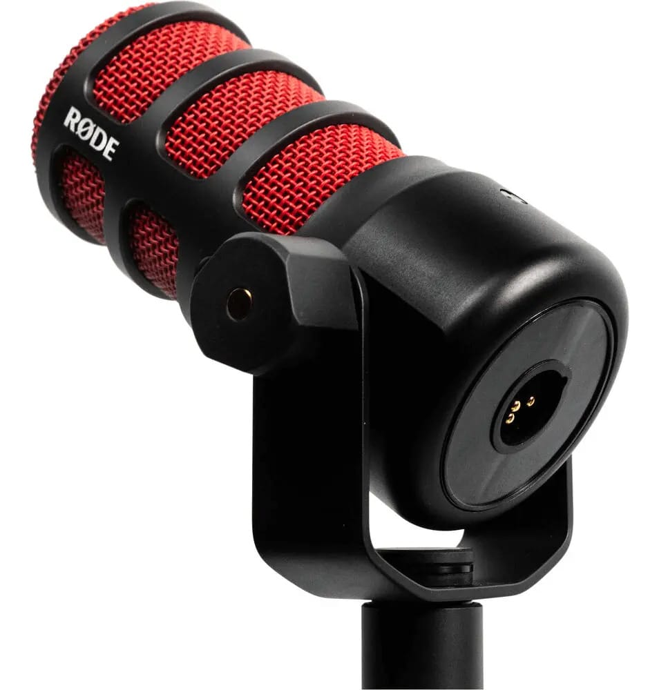 Microfone Rode Podmic Podcast Dinâmico Xlr (edição Especial) Cor Vermelho