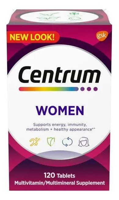Multivitamínico Centrum Mulher 120 Tablets - Women Sabor Sem Sabor