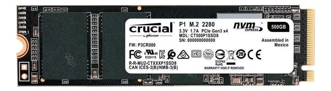 SSD M2 Crucial Ct500p1ssd8 500gb Nvme