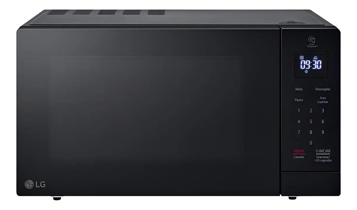 Micro-ondas LG Grill Neochef 30 Litros Preto Limpa Fáci