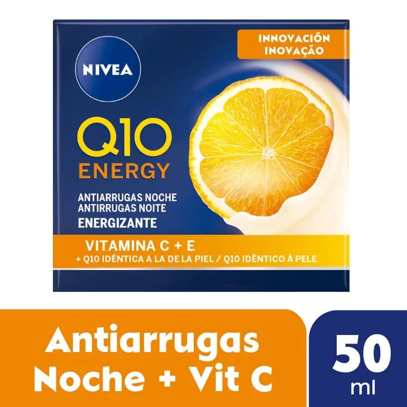 Creme de noite antirrugas Nivea Q10 Energy - 50 ml de tipo de pele madura
