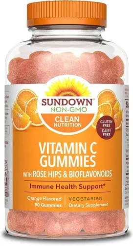 Sundown Naturals Vitamina C Imunidade 90 Gomas Sabor Laranja