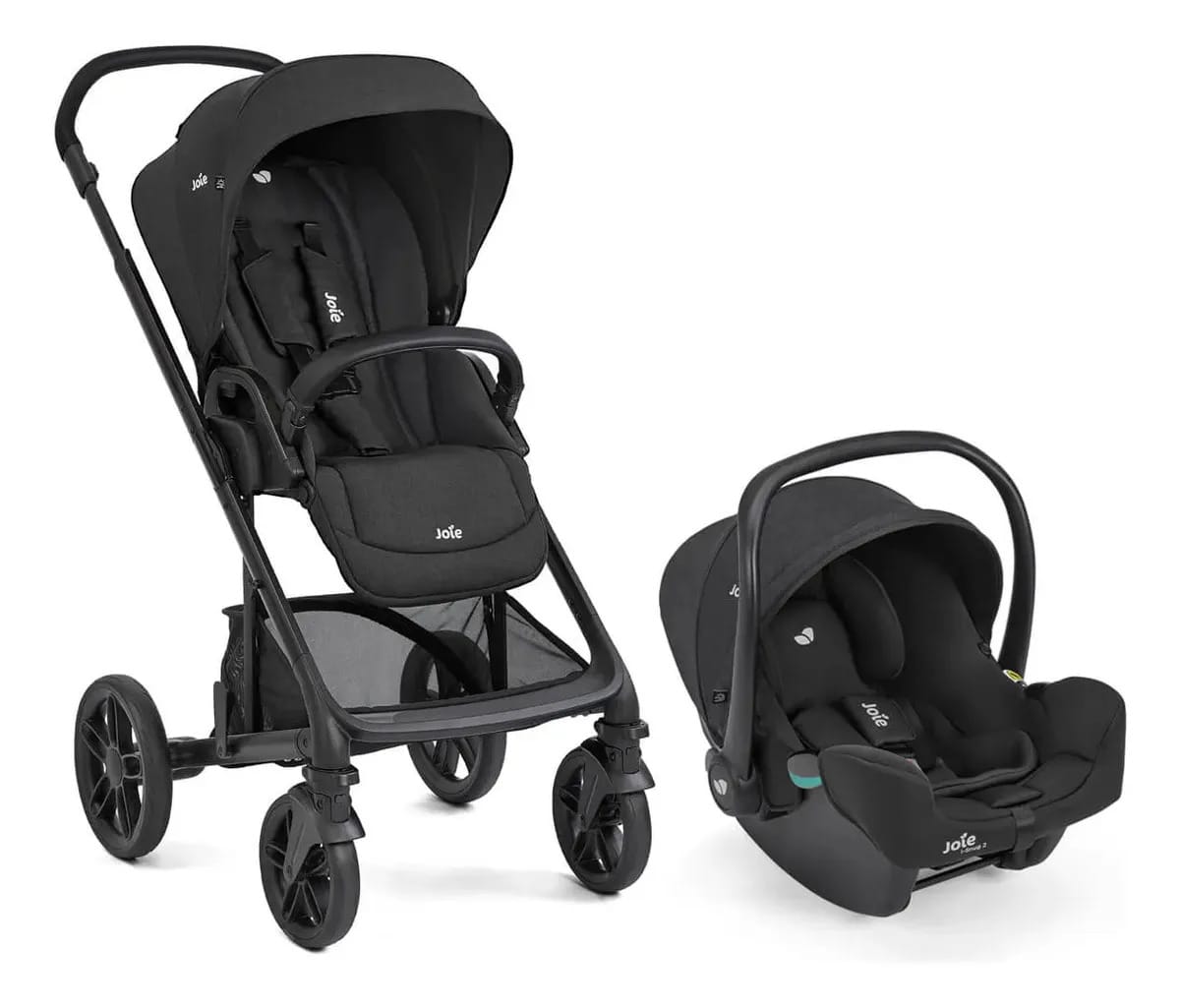 Sistema de viagem Joie Chrome 2 com capa de chuva preta