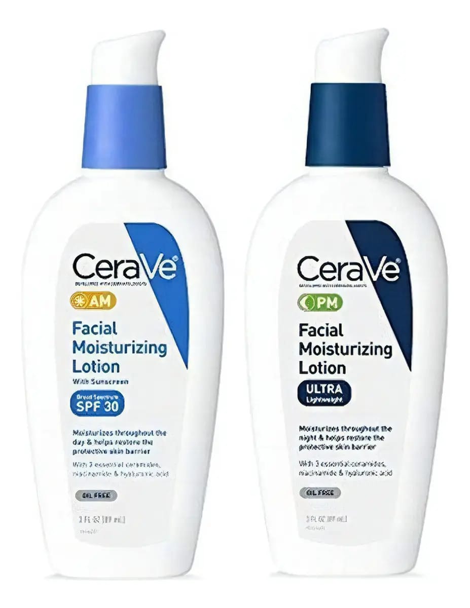 Loção facial hidratante Cerave 3 onças. Pacote Am/Pm