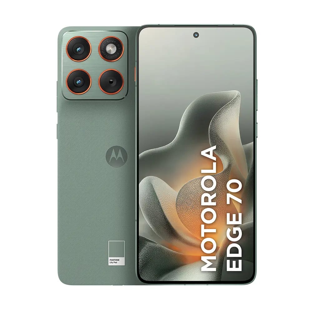 Smartphone Motorola Edge 70 5g - 256gb 24gb (8gb Ram + 16gb Ram Boost), Ultrafino, 3 Cameras 50mp, Tela 1.5k Extreme Amoled 120hz - Verde-claro