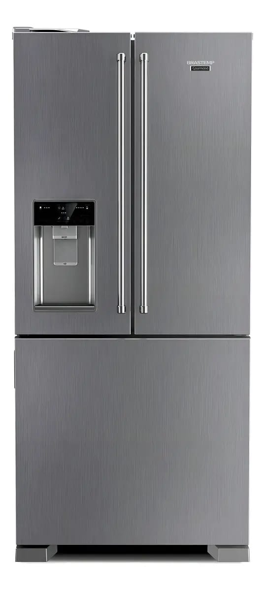 Geladeira Brastemp Gourmand Frost Free Side Inverse 3 Portas