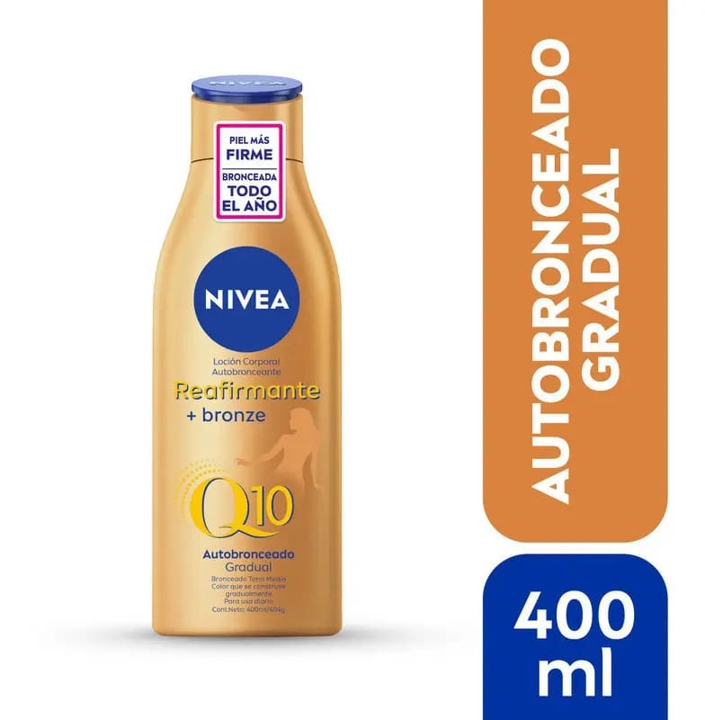 Loção Corporal Nivea Q10 Firmadora + Autobronzeadora 400ml