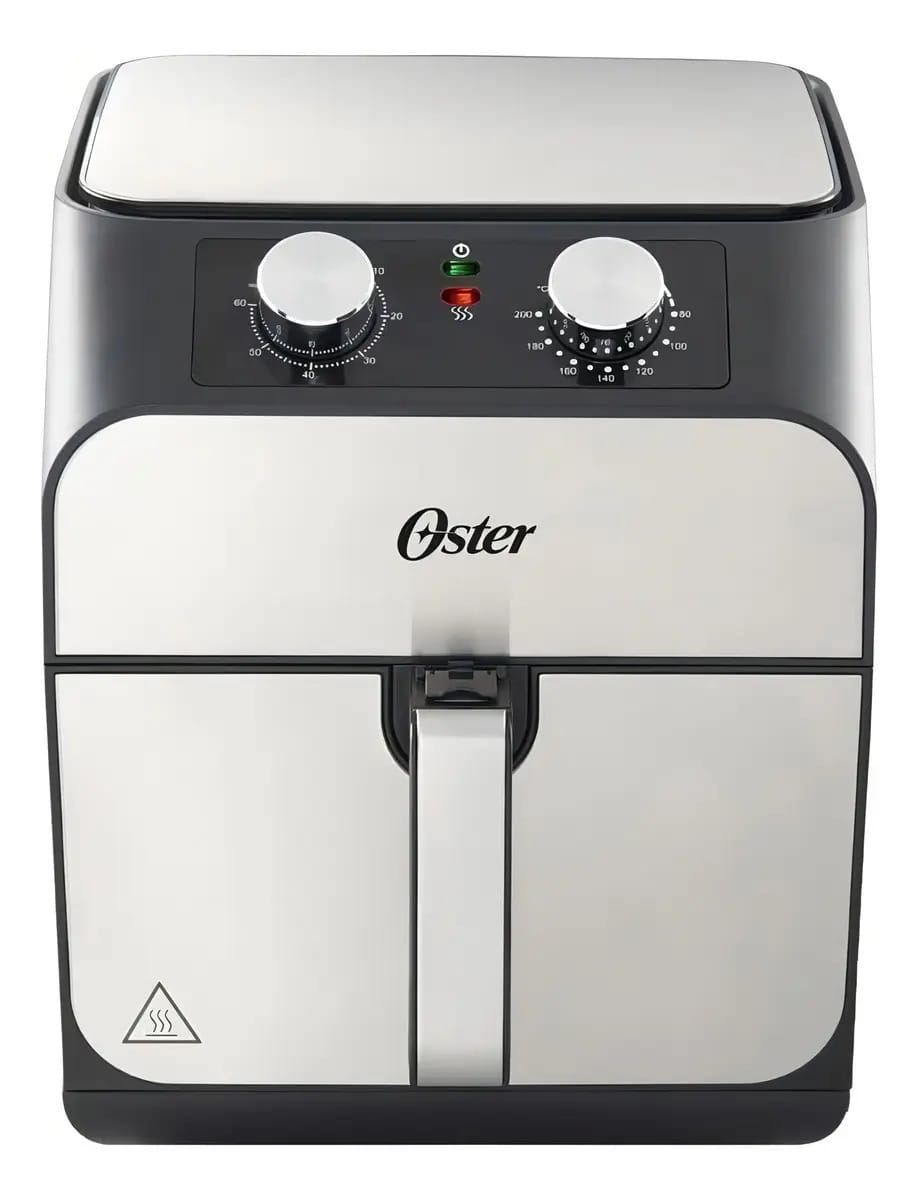 Air fryer Oster CKSTAF55 de 5.5L preto/prateado