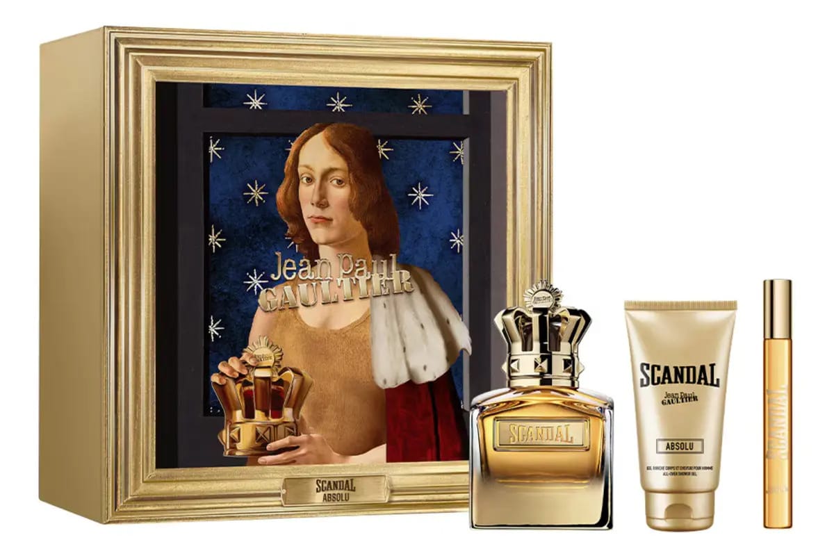 Conjunto masculino Jean Paul Gaultier Scandal Absolu de 3 peças