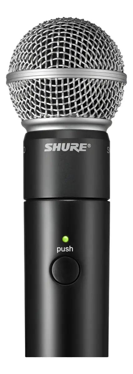 Transmissor portátil Shure MXw2/Sm58=-Z10 Sm58 Capsule, cor preta