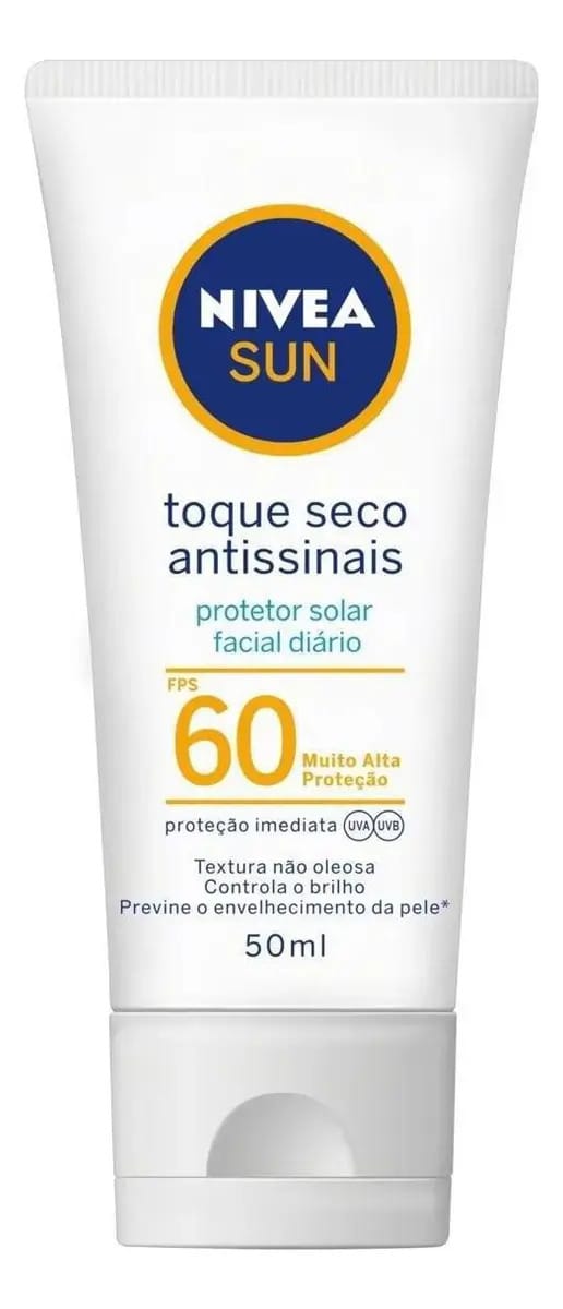 Protetor Solar Nivea Sun Toque Seco Antissinais 50ml