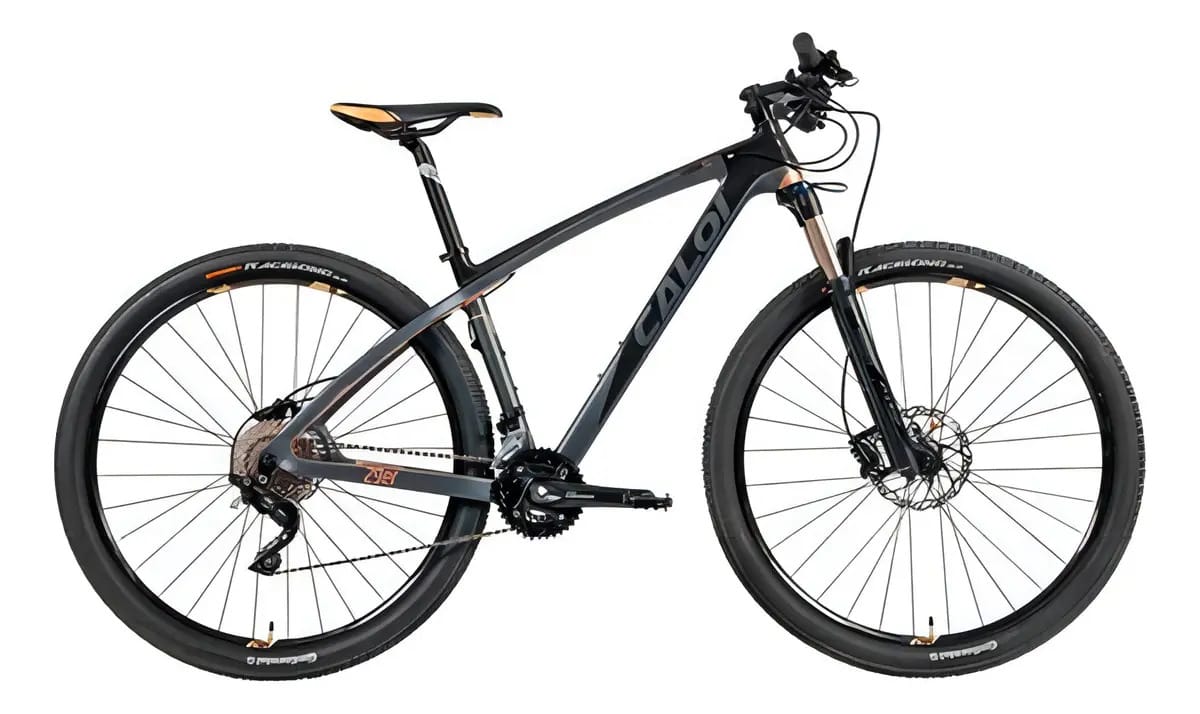 Bicicleta Mtb Caloi Carbon Ibex Aro 29 Tam M Shimano - Preto