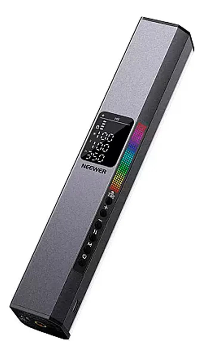 Tubo LED RGB1 Neewer, painel regulável, alça magnética, luz RGB recarregável