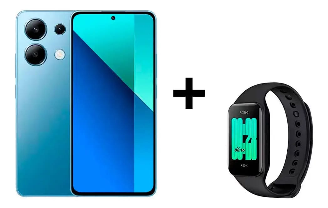 Smartphone Redmi Note 13 256gb E Pulseira Inteligente Xiaomi - Azul