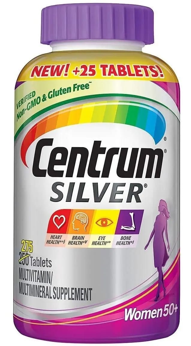 Centrum Silver Women +50, 275 comprimidos sem sabor