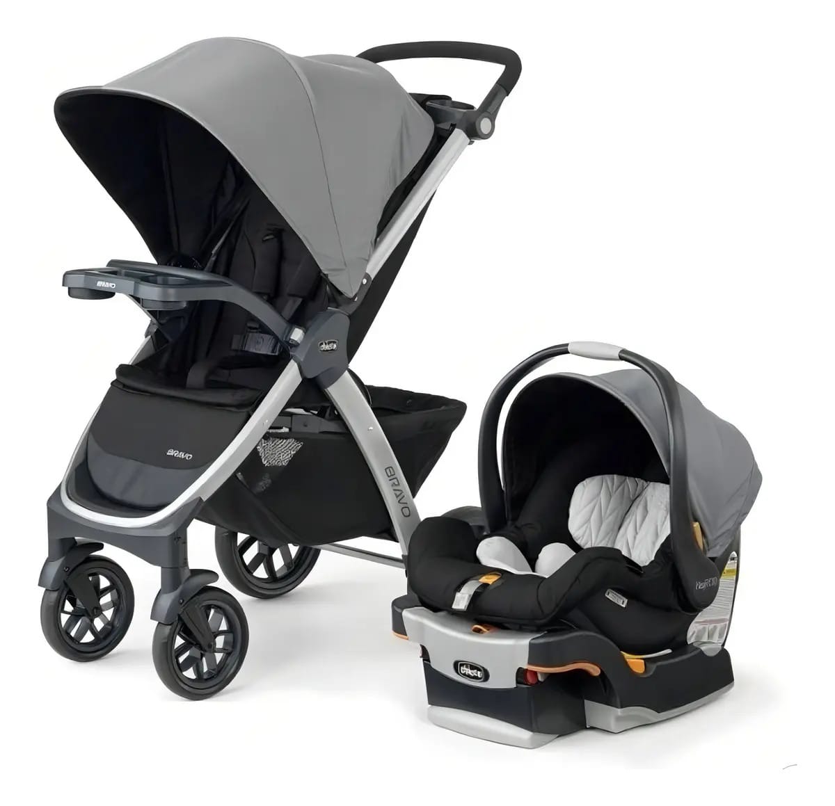 Carrinho de bebê de paseio travel system Chicco Bravo Duo travel system camden