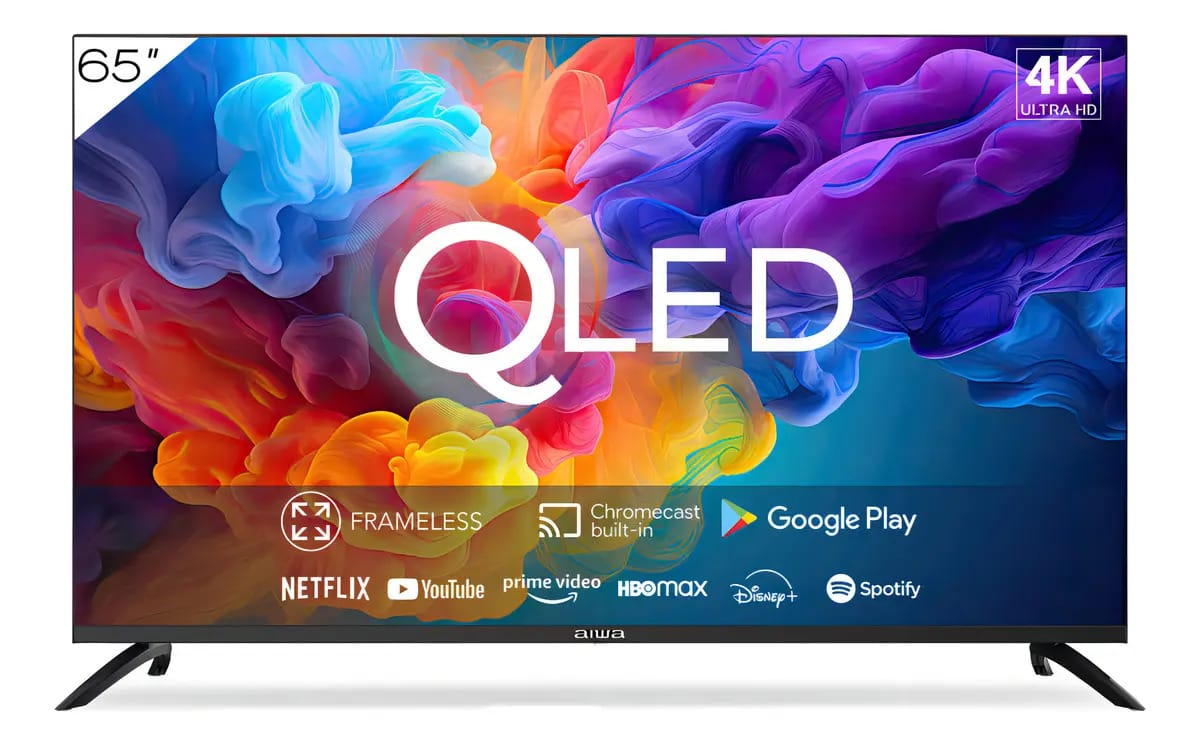 Smart TV Aiwa AW65b4qfg Qled Google TV 4K 65"
