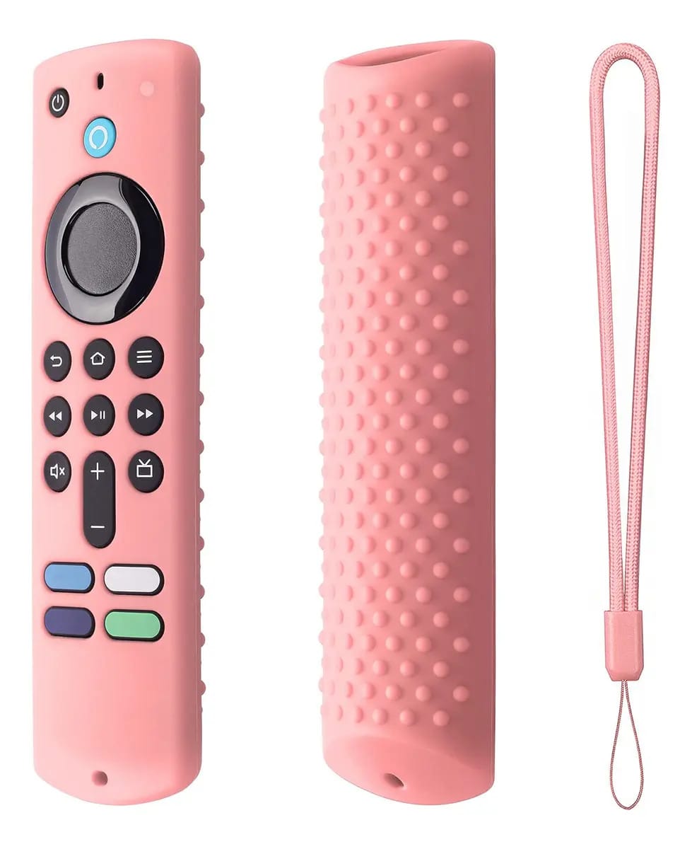 amazon Capa de silicone rosa para Fire Tv Stick 4k Ews