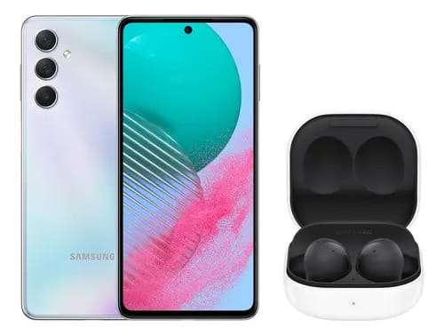 Kit Galaxy M54 Silver 5g (128gb)+ Galaxy Buds2 Preto Cor Prata