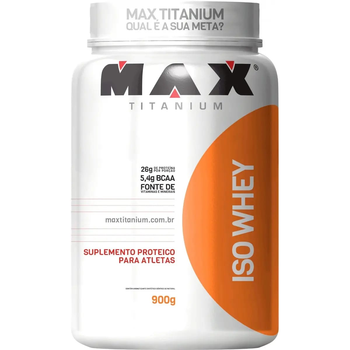 Iso Whey Protein Isolado (900g) Max Titanium - Já Sabor Chocolate