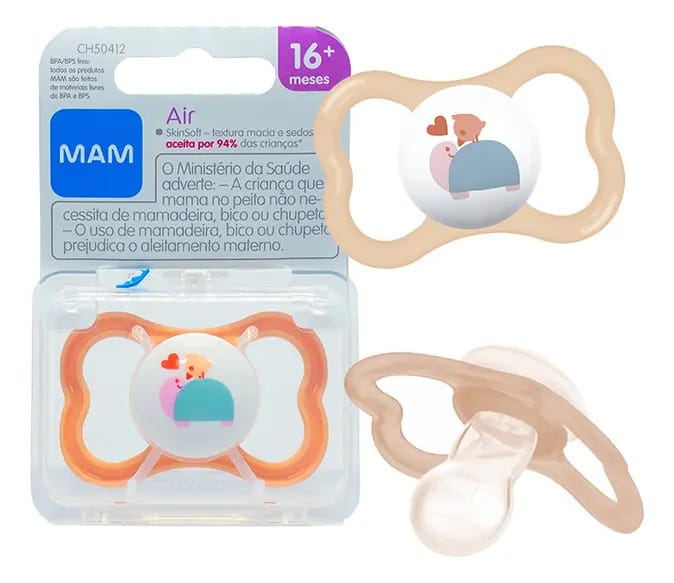 Chupeta Mam Air 16 Meses+ Embalagem Unitária Masc Fem - Mam Cor Caracol