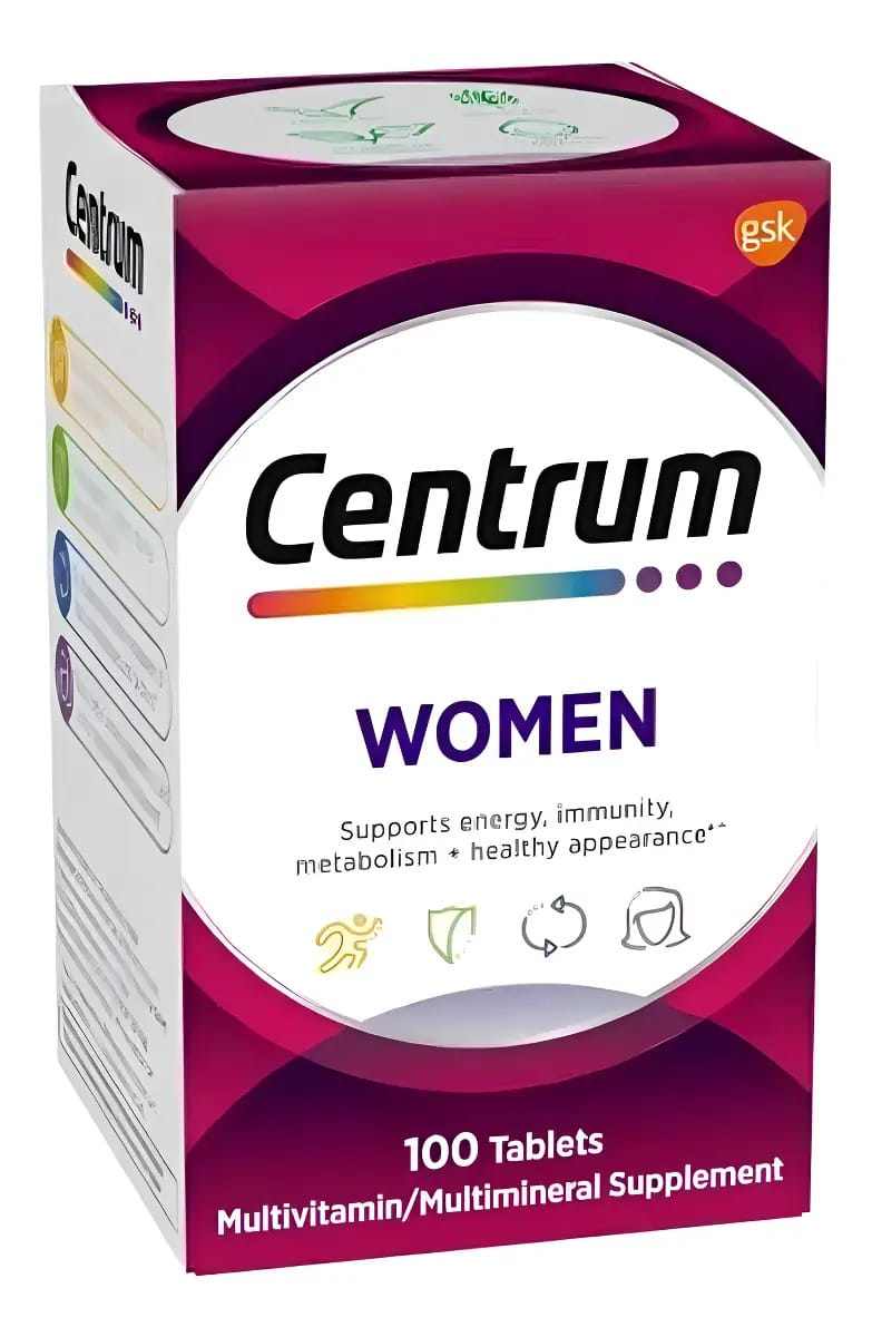 Centrum Mulher Multivitamínico Completo Eua 100cp Sabor Sem Sabor