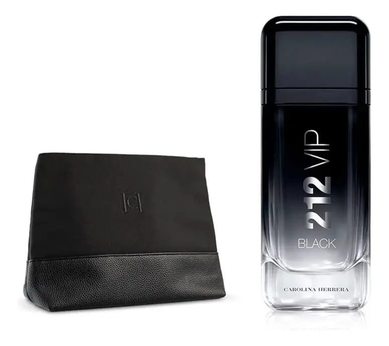 Perfume preto Carolina Herrera 212 Vip 100 ml + bolsa