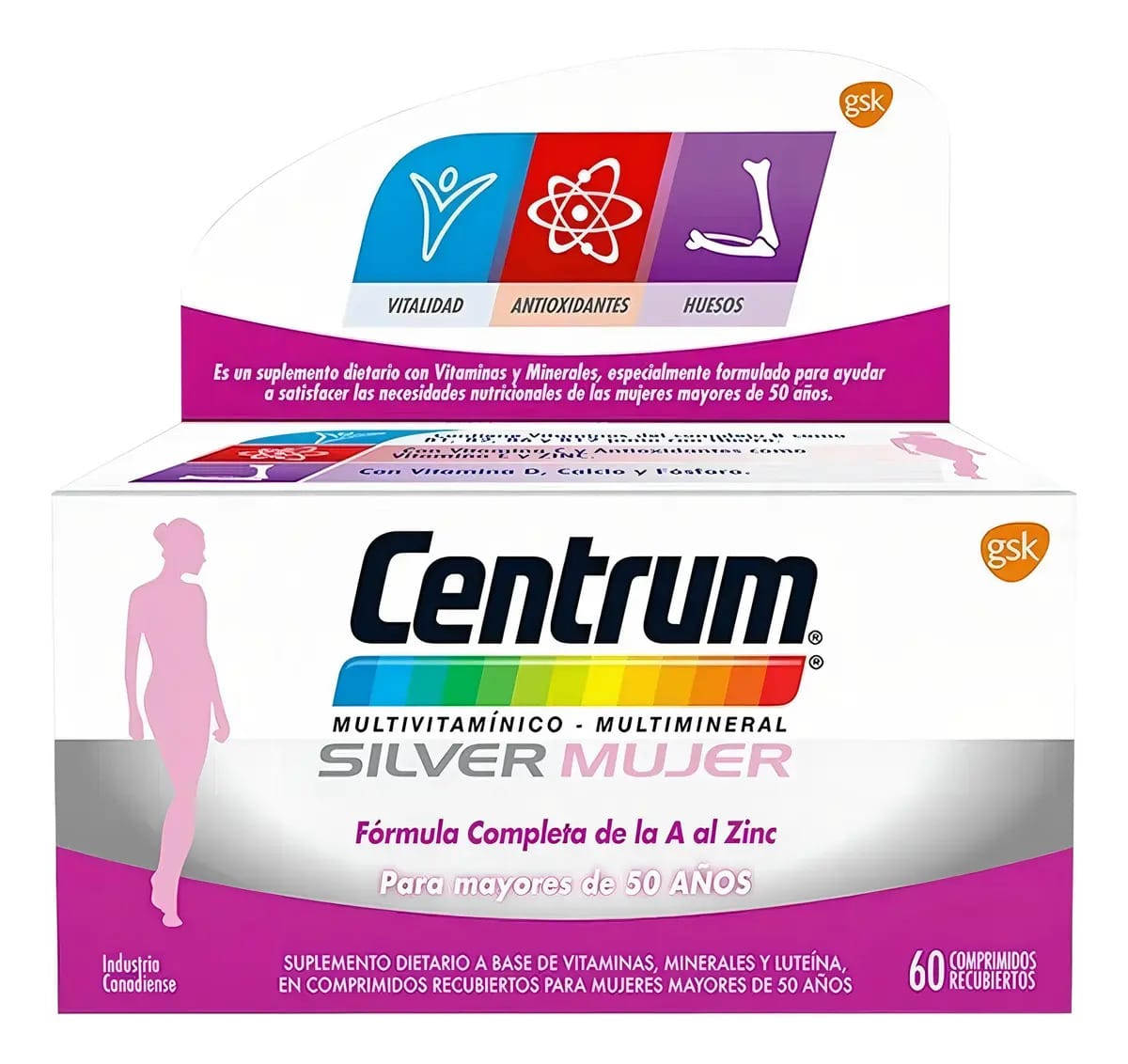 Centrum Silver Women +50 Anos Vitaminas e Minerais 60 Comp Flavor Não