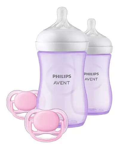 Mamadeira Philips Avent Natural Rosa 2 Unidades 9oz Rosado