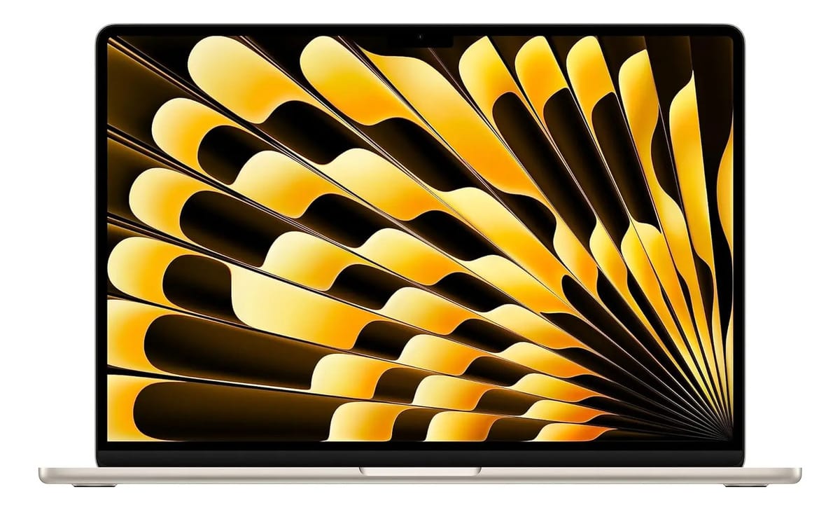 Apple MacBook Air MQKU3BZ/A Starlight 15.3" 2880 px x 1864 px Apple M2 8GB de Ram