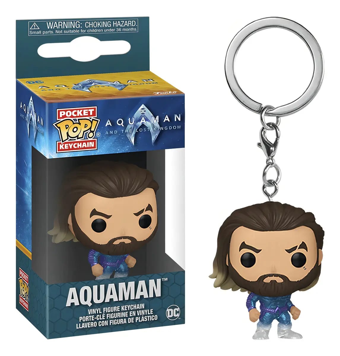 Funko Pop Chaveiro Keychain Dc Comics Aquaman