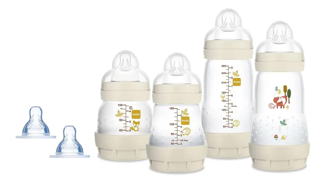 Kit Mam Mamadeira Easy Start Anticolica Cor Bege