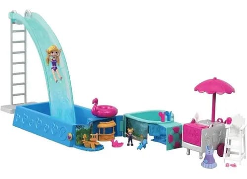 Polly Pocket Piscina Surpresa Gfk51 Mattel