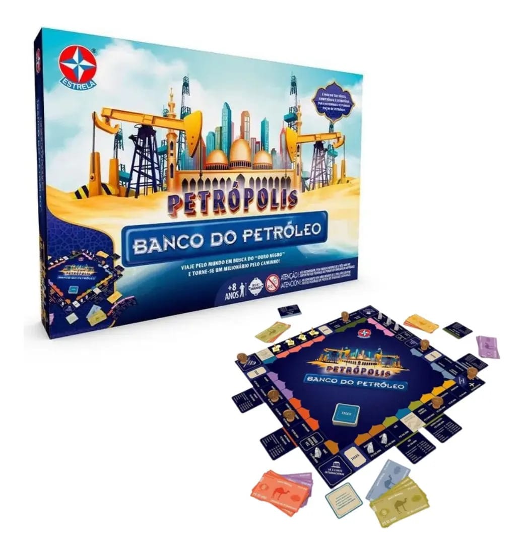 Jogo De Tabuleiro Banco Imobiliário Do Petróleo Estrela