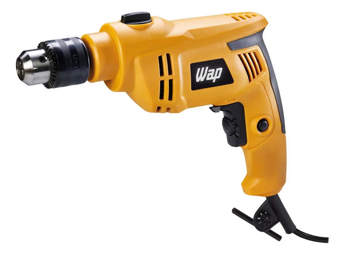 Parafusadeira E Furadeira Elétrica De Impacto Wap Efi 600 Oficina Amarelo 60 Hz