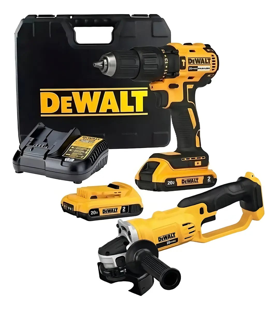 Parafusadeira Furadeira Dcd778 Dewalt E Esmerilhadeira