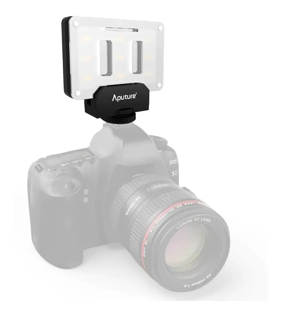 Iuminador De Led P/ Câmeras Aputure Al-m9 Refletor + Tripé Estrutura Flash